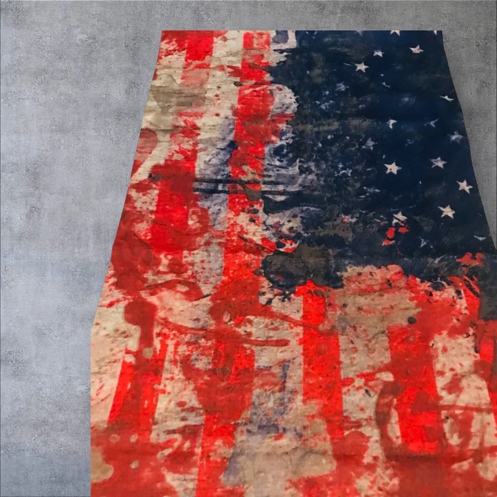 Patriotic Distressed Stars & Stripes 16 n 1 Neck Gaiter Face Cover Dust Mask